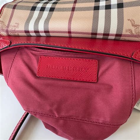 borsa burberry rossa